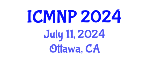 International Conference on Microelectronics, Nanoelectronics and Photonics (ICMNP) July 11, 2024 - Ottawa, Canada