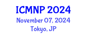 International Conference on Microelectronics, Nanoelectronics and Photonics (ICMNP) November 07, 2024 - Tokyo, Japan