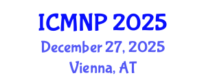 International Conference on Microelectronics, Nanoelectronics and Photonics (ICMNP) December 27, 2025 - Vienna, Austria