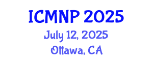 International Conference on Microelectronics, Nanoelectronics and Photonics (ICMNP) July 12, 2025 - Ottawa, Canada