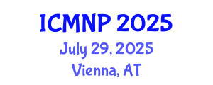 International Conference on Microelectronics, Nanoelectronics and Photonics (ICMNP) July 29, 2025 - Vienna, Austria