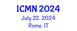 International Conference on Microfluidics and Nanofluidics (ICMN) July 22, 2024 - Rome, Italy