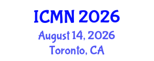 International Conference on Microfluidics and Nanofluidics (ICMN) August 14, 2026 - Toronto, Canada International Conference on Microfluidics and Nanofluidics (ICMN) August 14, 2026 - Toronto, Canada