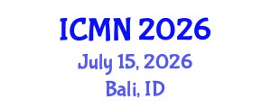 International Conference on Microfluidics and Nanofluidics (ICMN) July 15, 2026 - Bali, Indonesia International Conference on Microfluidics and Nanofluidics (ICMN) July 15, 2026 - Bali, Indonesia