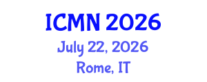 International Conference on Microfluidics and Nanofluidics (ICMN) July 22, 2026 - Rome, Italy International Conference on Microfluidics and Nanofluidics (ICMN) July 22, 2026 - Rome, Italy
