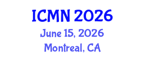 International Conference on Microfluidics and Nanofluidics (ICMN) June 15, 2026 - Montreal, Canada International Conference on Microfluidics and Nanofluidics (ICMN) June 15, 2026 - Montreal, Canada
