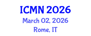International Conference on Microfluidics and Nanofluidics (ICMN) March 02, 2026 - Rome, Italy International Conference on Microfluidics and Nanofluidics (ICMN) March 02, 2026 - Rome, Italy