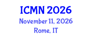 International Conference on Microfluidics and Nanofluidics (ICMN) November 11, 2026 - Rome, Italy International Conference on Microfluidics and Nanofluidics (ICMN) November 11, 2026 - Rome, Italy