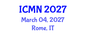 International Conference on Microfluidics and Nanofluidics (ICMN) March 04, 2027 - Rome, Italy International Conference on Microfluidics and Nanofluidics (ICMN) March 04, 2027 - Rome, Italy