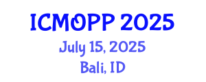 International Conference on Microplastics and Ocean Plastic Pollution (ICMOPP) July 15, 2025 - Bali, Indonesia