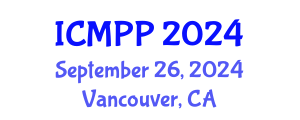 International Conference on Microplastics and Plastic Pollution (ICMPP) September 26, 2024 - Vancouver, Canada