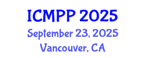 International Conference on Microplastics and Plastic Pollution (ICMPP) September 23, 2025 - Vancouver, Canada