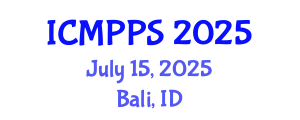 International Conference on Microplastics and Plastic Pollution Studies (ICMPPS) July 15, 2025 - Bali, Indonesia