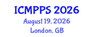 International Conference on Microplastics and Plastic Pollution Studies (ICMPPS) August 19, 2026 - London, United Kingdom