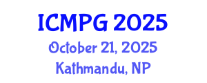 International Conference on Mineralogy, Petrology, and Geochemistry (ICMPG) October 21, 2025 - Kathmandu, Nepal