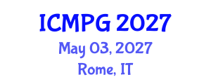 International Conference on Mineralogy, Petrology, and Geochemistry (ICMPG) May 03, 2027 - Rome, Italy International Conference on Mineralogy, Petrology, and Geochemistry (ICMPG) May 03, 2027 - Rome, Italy