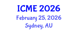 International Conference on Mining Engineering (ICME) February 25, 2026 - Sydney, Australia