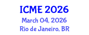 International Conference on Mining Engineering (ICME) March 04, 2026 - Rio de Janeiro, Brazil