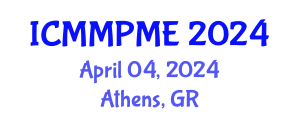 International Conference on Mining, Mineral Processing and Metallurgical Engineering (ICMMPME) April 04, 2024 - Athens, Greece