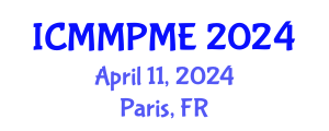 International Conference on Mining, Mineral Processing and Metallurgical Engineering (ICMMPME) April 11, 2024 - Paris, France