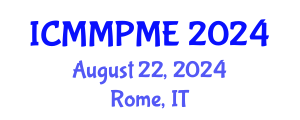 International Conference on Mining, Mineral Processing and Metallurgical Engineering (ICMMPME) August 22, 2024 - Rome, Italy