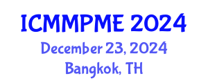 International Conference on Mining, Mineral Processing and Metallurgical Engineering (ICMMPME) December 23, 2024 - Bangkok, Thailand