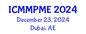 International Conference on Mining, Mineral Processing and Metallurgical Engineering (ICMMPME) December 23, 2024 - Dubai, United Arab Emirates