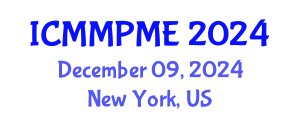 International Conference on Mining, Mineral Processing and Metallurgical Engineering (ICMMPME) December 09, 2024 - New York, United States