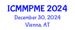 International Conference on Mining, Mineral Processing and Metallurgical Engineering (ICMMPME) December 30, 2024 - Vienna, Austria
