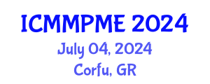 International Conference on Mining, Mineral Processing and Metallurgical Engineering (ICMMPME) July 04, 2024 - Corfu, Greece