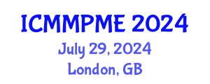 International Conference on Mining, Mineral Processing and Metallurgical Engineering (ICMMPME) July 29, 2024 - London, United Kingdom