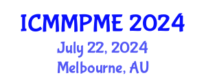 International Conference on Mining, Mineral Processing and Metallurgical Engineering (ICMMPME) July 22, 2024 - Melbourne, Australia