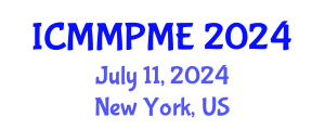 International Conference on Mining, Mineral Processing and Metallurgical Engineering (ICMMPME) July 11, 2024 - New York, United States