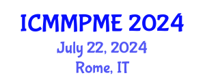 International Conference on Mining, Mineral Processing and Metallurgical Engineering (ICMMPME) July 22, 2024 - Rome, Italy