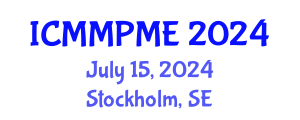 International Conference on Mining, Mineral Processing and Metallurgical Engineering (ICMMPME) July 15, 2024 - Stockholm, Sweden