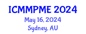International Conference on Mining, Mineral Processing and Metallurgical Engineering (ICMMPME) May 16, 2024 - Sydney, Australia