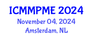 International Conference on Mining, Mineral Processing and Metallurgical Engineering (ICMMPME) November 04, 2024 - Amsterdam, Netherlands