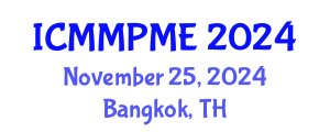 International Conference on Mining, Mineral Processing and Metallurgical Engineering (ICMMPME) November 25, 2024 - Bangkok, Thailand