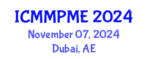 International Conference on Mining, Mineral Processing and Metallurgical Engineering (ICMMPME) November 07, 2024 - Dubai, United Arab Emirates