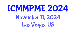 International Conference on Mining, Mineral Processing and Metallurgical Engineering (ICMMPME) November 11, 2024 - Las Vegas, United States