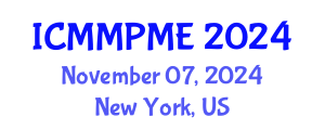 International Conference on Mining, Mineral Processing and Metallurgical Engineering (ICMMPME) November 07, 2024 - New York, United States