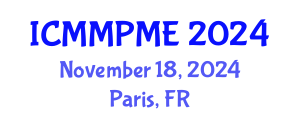 International Conference on Mining, Mineral Processing and Metallurgical Engineering (ICMMPME) November 18, 2024 - Paris, France
