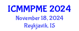 International Conference on Mining, Mineral Processing and Metallurgical Engineering (ICMMPME) November 18, 2024 - Reykjavik, Iceland