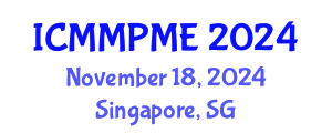 International Conference on Mining, Mineral Processing and Metallurgical Engineering (ICMMPME) November 18, 2024 - Singapore, Singapore