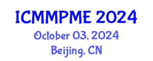 International Conference on Mining, Mineral Processing and Metallurgical Engineering (ICMMPME) October 03, 2024 - Beijing, China