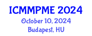 International Conference on Mining, Mineral Processing and Metallurgical Engineering (ICMMPME) October 10, 2024 - Budapest, Hungary