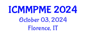 International Conference on Mining, Mineral Processing and Metallurgical Engineering (ICMMPME) October 03, 2024 - Florence, Italy