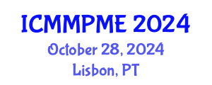 International Conference on Mining, Mineral Processing and Metallurgical Engineering (ICMMPME) October 28, 2024 - Lisbon, Portugal