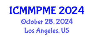 International Conference on Mining, Mineral Processing and Metallurgical Engineering (ICMMPME) October 28, 2024 - Los Angeles, United States