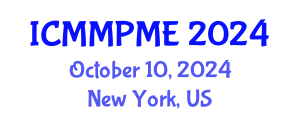 International Conference on Mining, Mineral Processing and Metallurgical Engineering (ICMMPME) October 10, 2024 - New York, United States